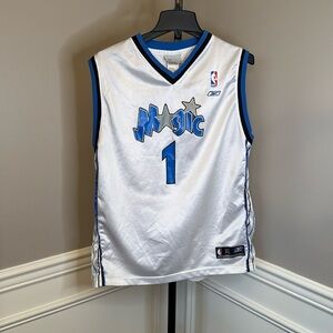 Vintage NBA REEBOK Orlando Magic Tracy McGrady White Jersey, Youth XL